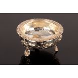 A William IV circular silver salt, Richard Pearce & George Burrows, London 1830,