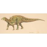 John Sibbick (20th/21st Century)/Scelidosaurus/signed/gouache, pencil and ink,