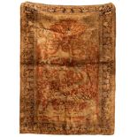 A Hereke silk prayer rug, 166.