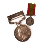 An India General Service medal with clasp for Perak to Major CW Lloyd,