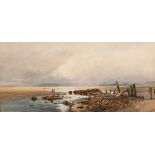 Josiah Wood Whymper (1813-1903)/Morecambe Bay, Lancaster Sands/signed and dated 1867/watercolour,