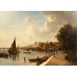 English School, circa 1840/View of Somerset House and the Thames/oil on canvas, 75.