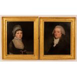 Attributed to Thomas Beach (1738-1806)/Portrait of a Gentleman and Lady/half-length,