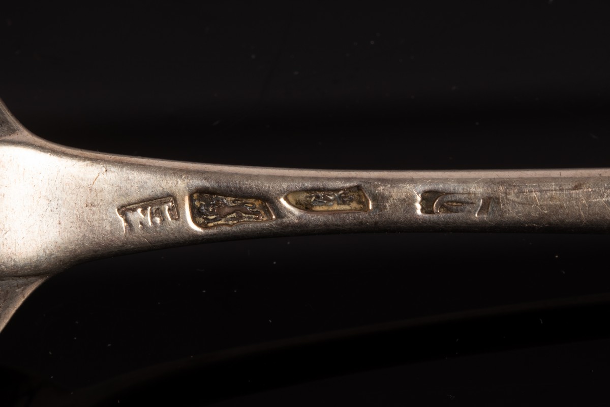 A George III Old English pattern silver tablespoon, William Turton, London 1771, - Image 2 of 2