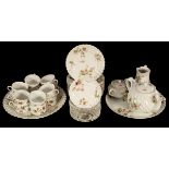 An extensive 20th Century Limoges porcelain tea service,