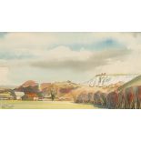 Harry Connett (20th Century)/Newtimber Lime Works, Pyecombe, Sussex/signed/watercolour, 25cm x 45.