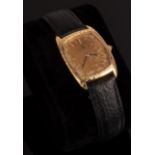 A lady's 18ct gold Baume & Mercier wristwatch, 25mm dial, numbered 467696/37056,