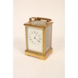 A gilt brass cased carriage clock, Francois-Arsene Margaine,