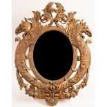 A 19th Century composition framed mirror,