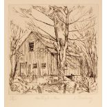 Leslie Duxbury (1921-2001)/New England Barn/9 copies/some inscribed,