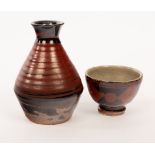 Hamada Tomoo (Japanese, born 1967), Shuki or sake set, the bottle 11.