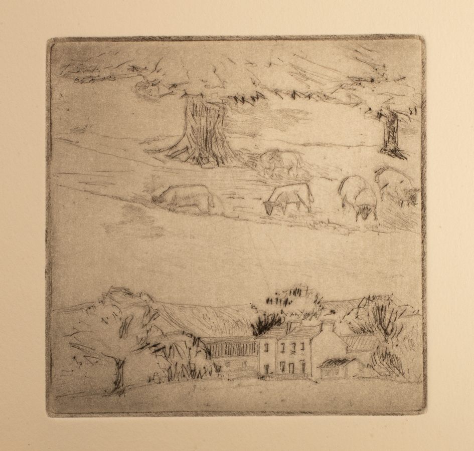 Leslie Duxbury (1921-2001)/Calf/etching, plate size 7.5cm x 8. - Image 2 of 4
