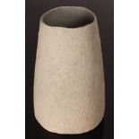 Akiko Hirai (born 1970), Industrial Vase, stoneware, dry cracked and crawling white slip, 22.