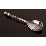 An Arts & Crafts silver spoon by David Hart for Guild of Handicraft, London 1994,