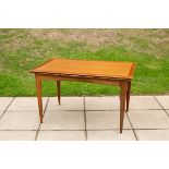 A Younger extending teak dining table, 1960s, 129cm x 80.