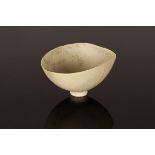 Mary Rogers (1929-2021), small porcelain footed bowl, impressed mark, 9cm wide, 4.