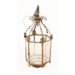 A hexagonal hall lantern, 60cm high/Provenance: Spetchley Park,