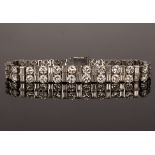 A mid 20th Century diamond bracelet by Cartier,