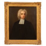 English School, mid 18th Century/Portrait of a Cleric/bust length,