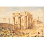 RS/Classical Landscape/a pair/initialled and dated 1880/watercolour,