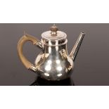 Lot Withdrawn - A George III silver tea pot, Magdalen Feline, London 1761,