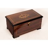A 19th Century Mermod Freres musical box with later Jacot safety check,