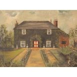 English School, circa 1910/Country House/indistinctly signed and dated/oil on canvas,