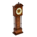 A late Victorian miniature eight-day longcase clock,
