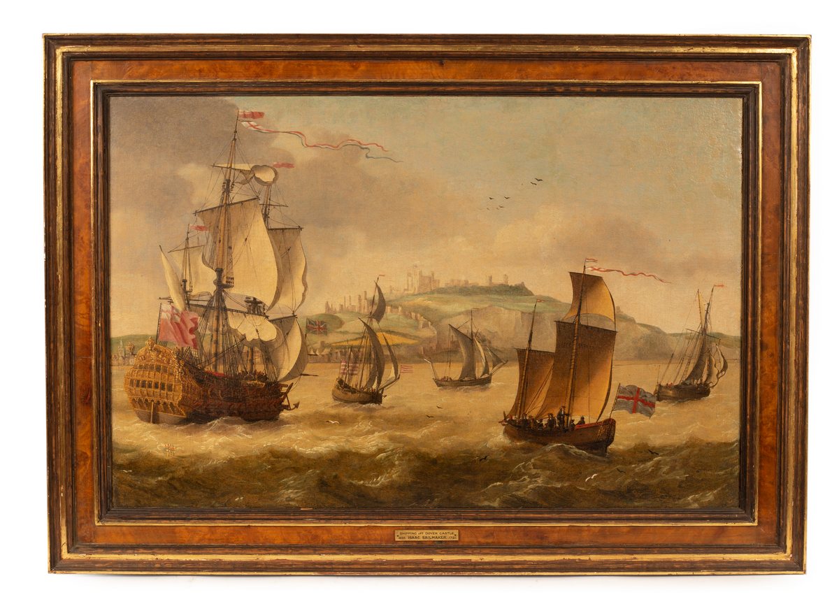 Attributed to Isaac Sailmaker (1633-1721)/Shipping off Dover/oil on canvas, 49. - Image 2 of 5