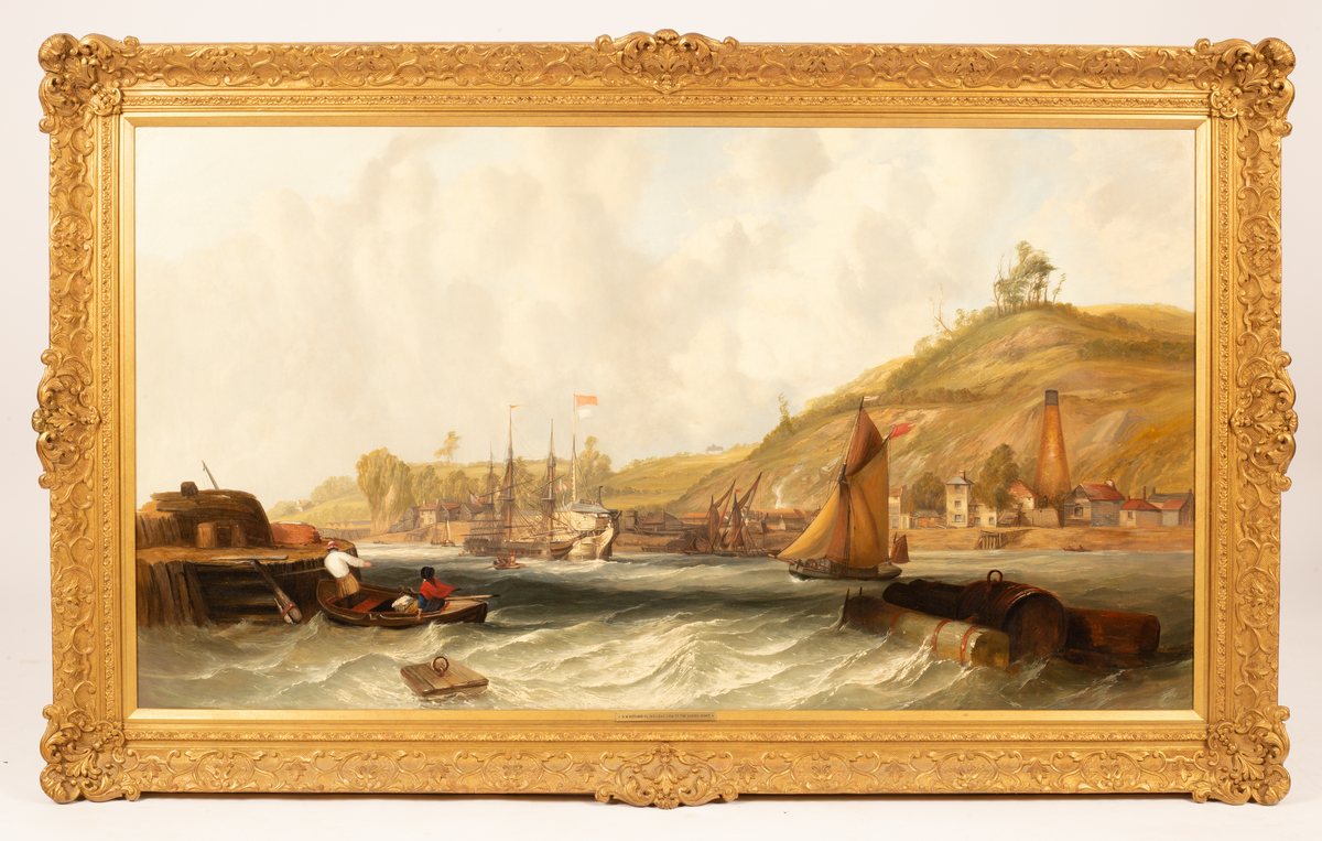 G W Butland (fl.1831-1843)/View of the Sussex Coast/signed and dated 1839/oil on canvas, 74. - Image 2 of 10