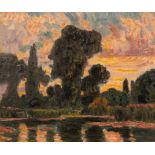 Roderic O'Conor (1860-1940)/Le Loing at Sundown, circa 1902/stamped verso: 'atelier/O'CONOR',