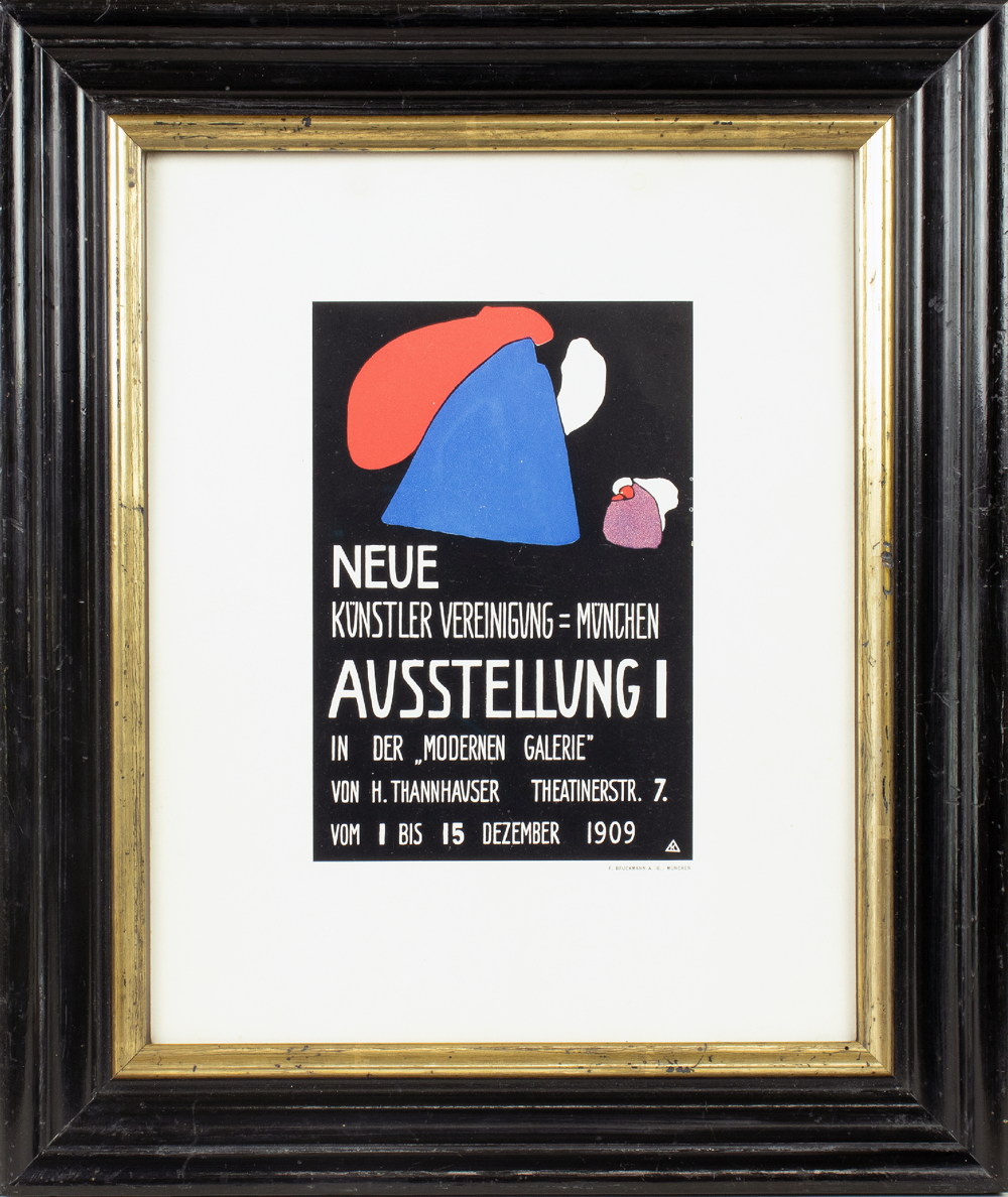 Wassily Kandinsky. Kleines Plakat für die erste Ausstellung der »Neuen Künstler-Vereinigung München« - Image 2 of 3