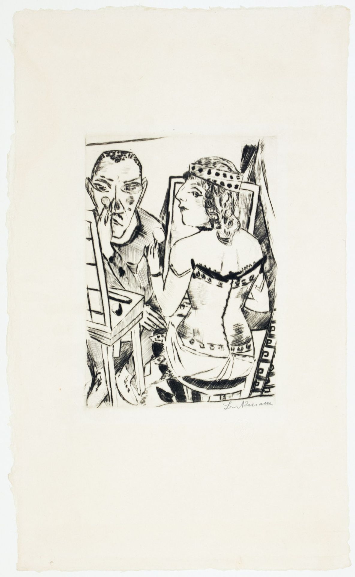 Max Beckmann. Jahrmarkt. - Image 3 of 11