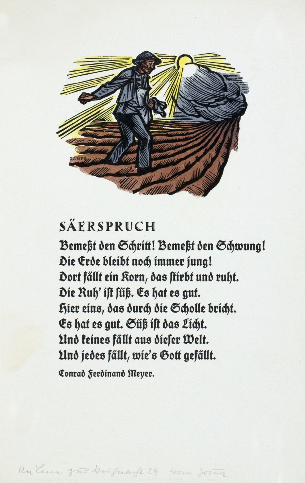 Josua Leander Gampp. Sammlung von etwa 50 Holzschnitten, - Image 2 of 7