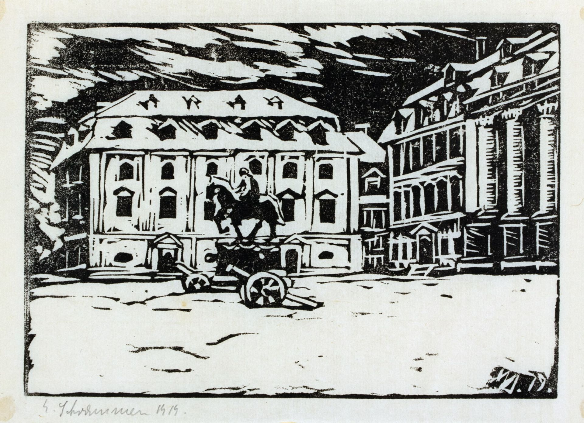 Eberhard Schrammen. Weimar im Schnee. - Image 3 of 5