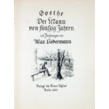 Max Liebermann - Johann Wolfgang von Goethe. Der Mann von fünfzig Jahren.