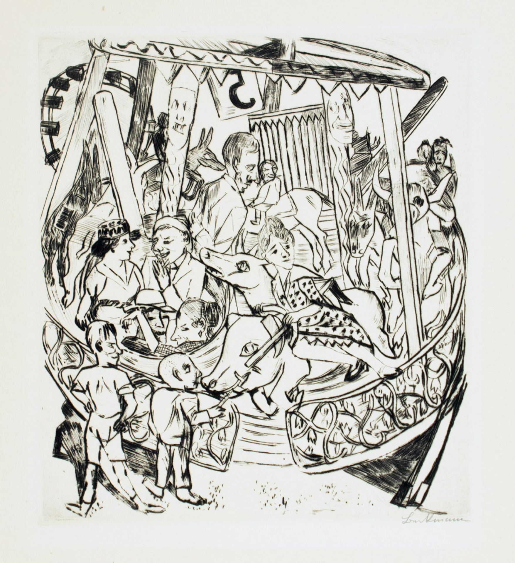 Max Beckmann. Jahrmarkt. - Image 8 of 11