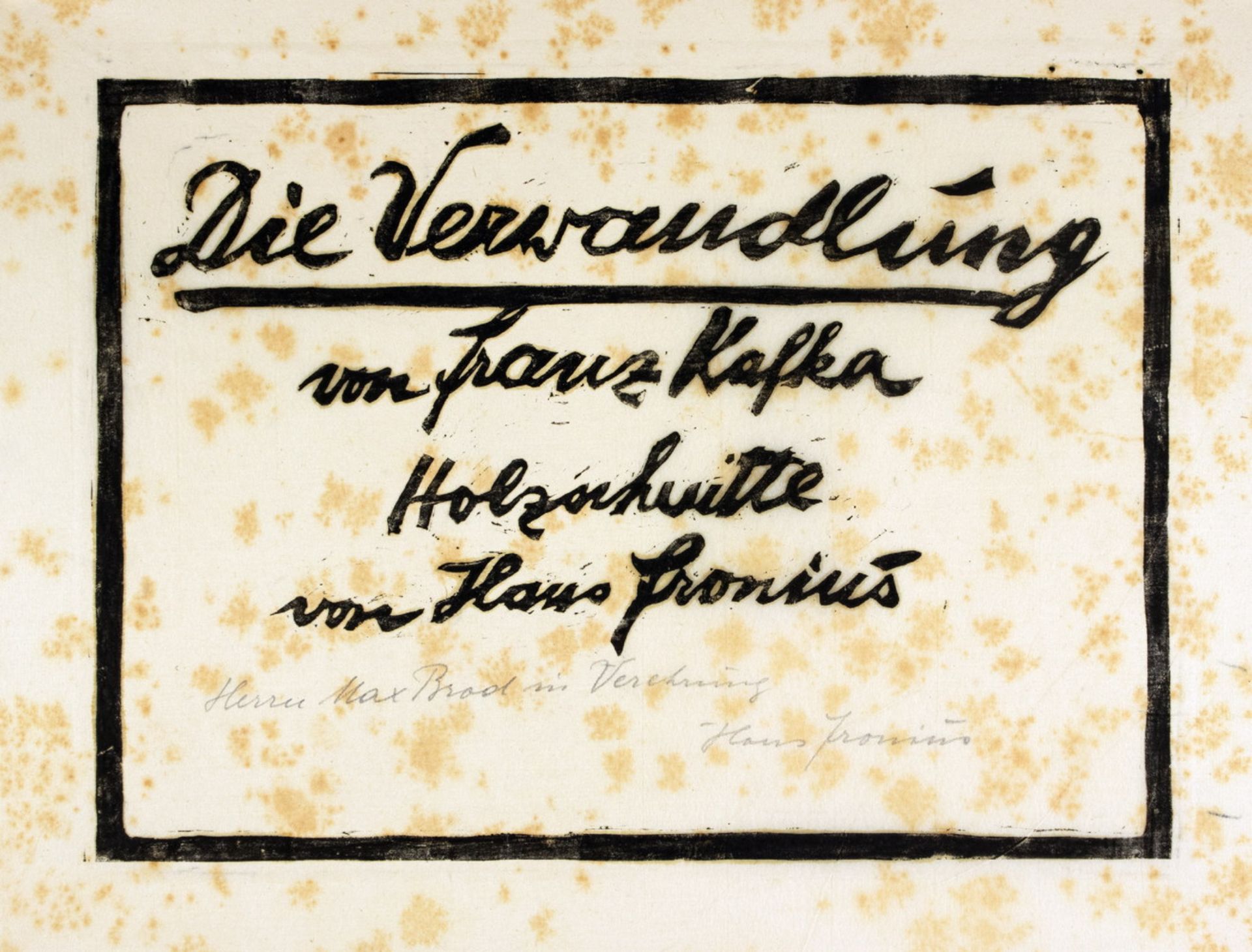 Hans Fronius. Die Verwandlung von Franz Kafka.