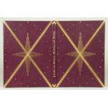 Einbände - Lilafarbener Maroquinband mit reicher ornamentaler Vergoldung, signiert »O. Dorfner · Wei