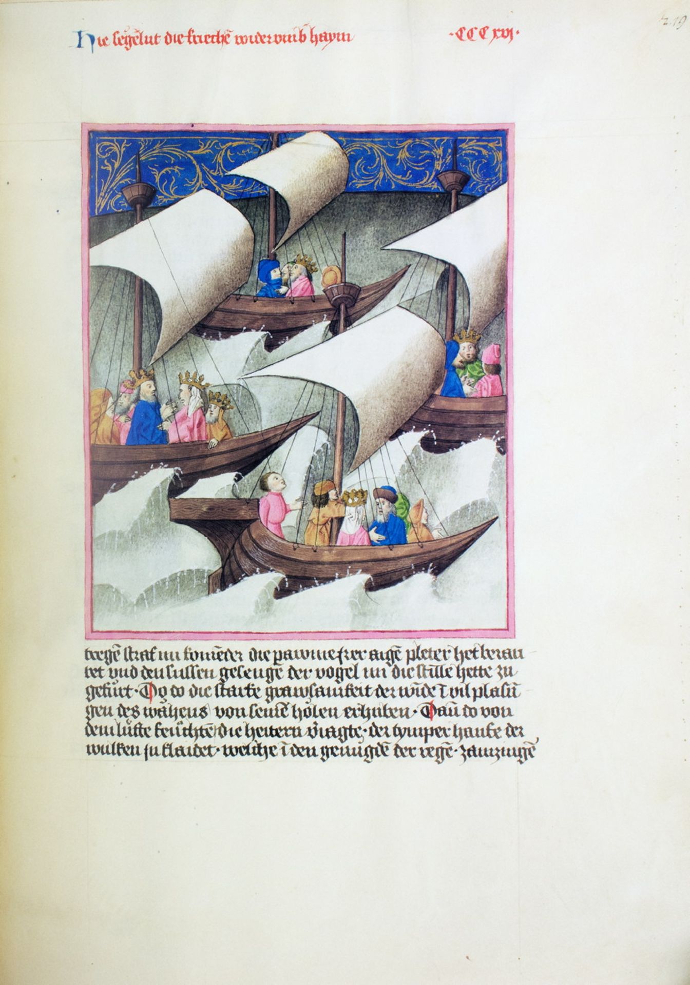 Faksimiles - Guido de Columnis. Der Trojanische Krieg. - Image 4 of 4