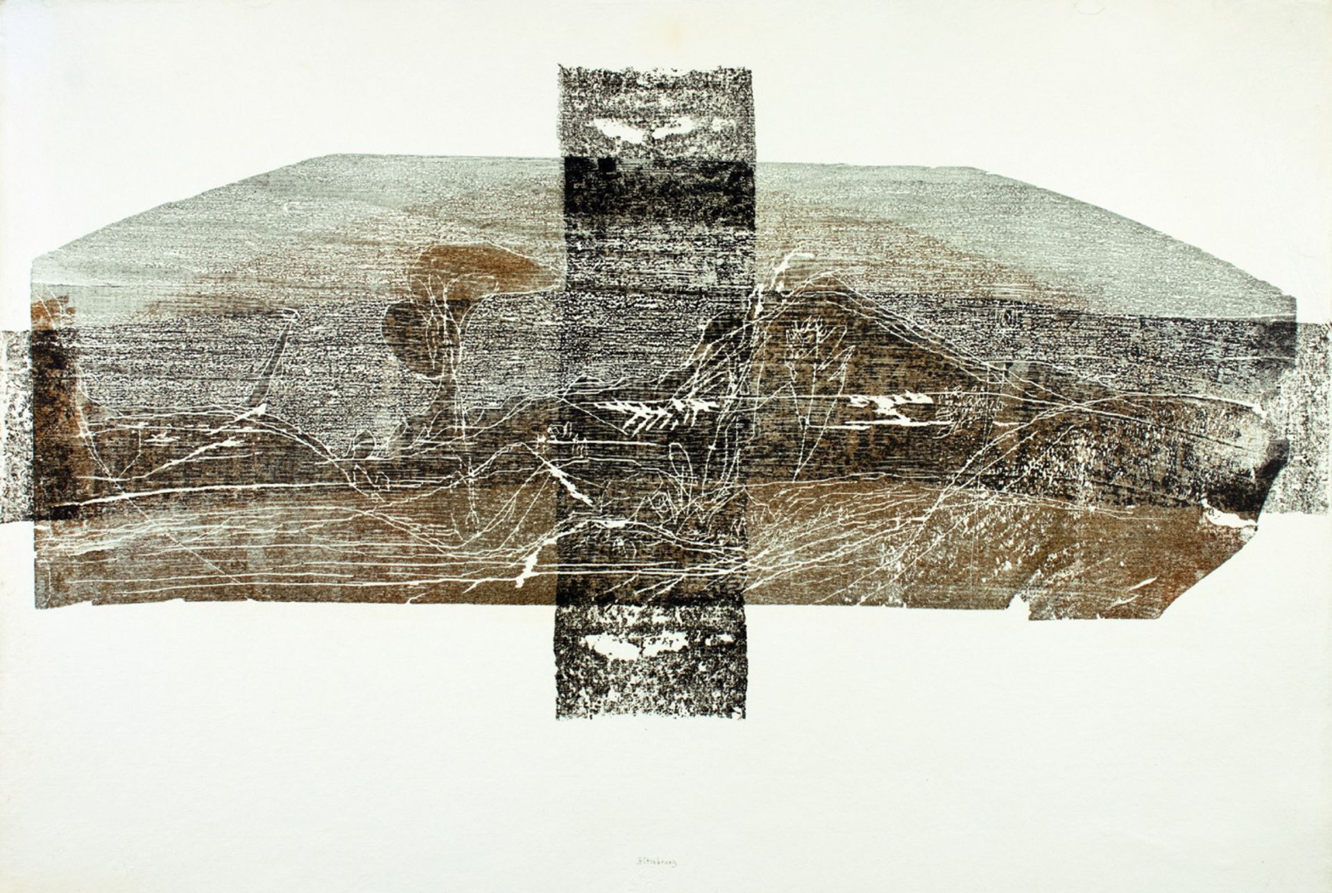 Gerhard Altenbourg. Erlöste Landschaft mit Kreuzform.