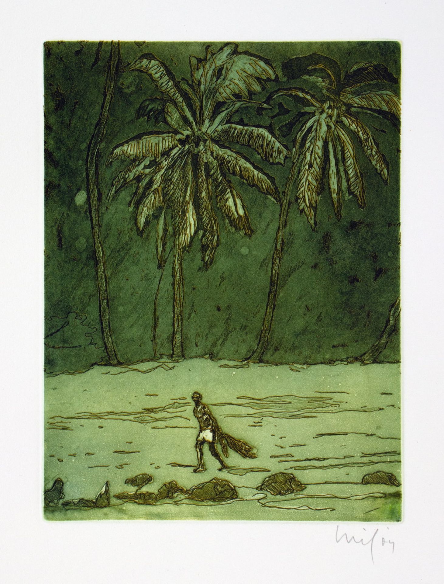 Peter Doig. Black Palms.
