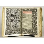 Kelmscott Press - Raoul Lefevre. The Recuyell of the Historyes of Troye.