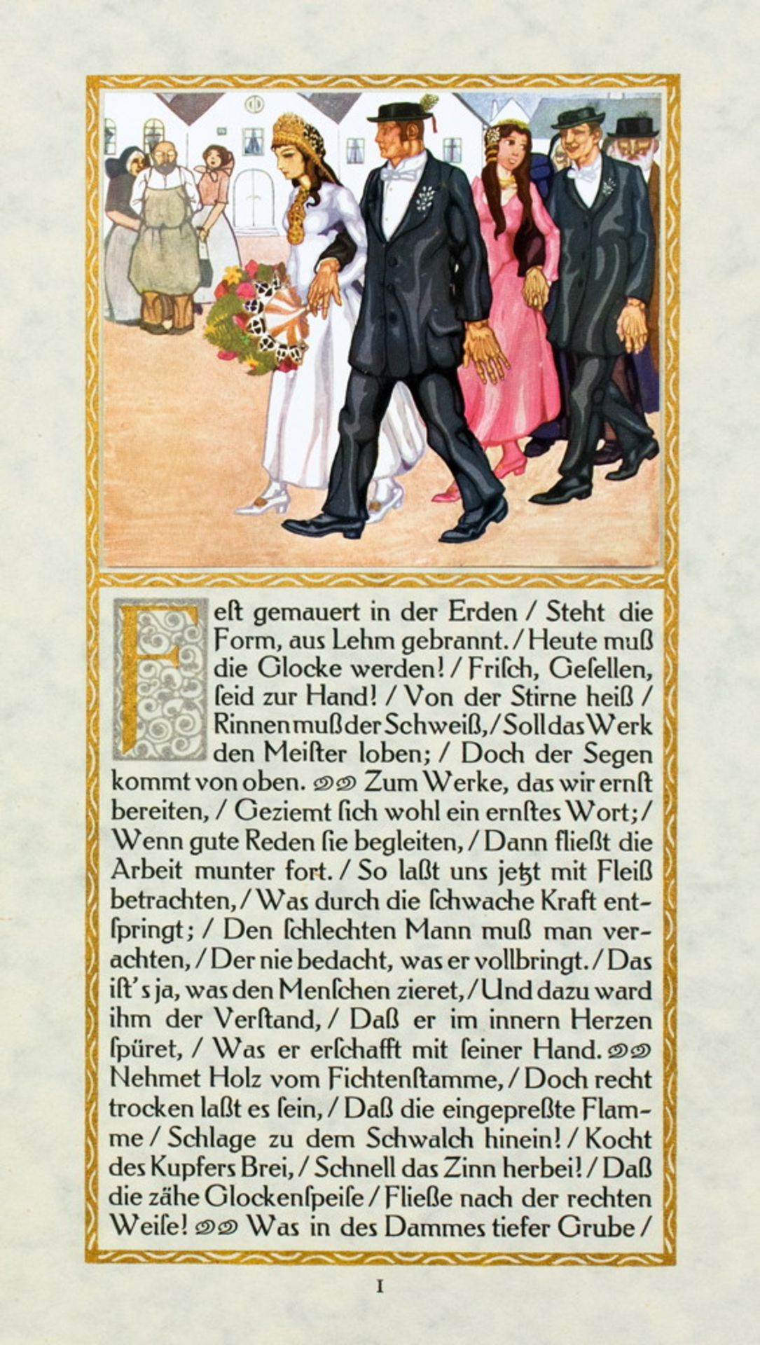 Wiener Jugendstil - Friedrich von Schiller. Das Lied von der Glocke. - Image 2 of 3