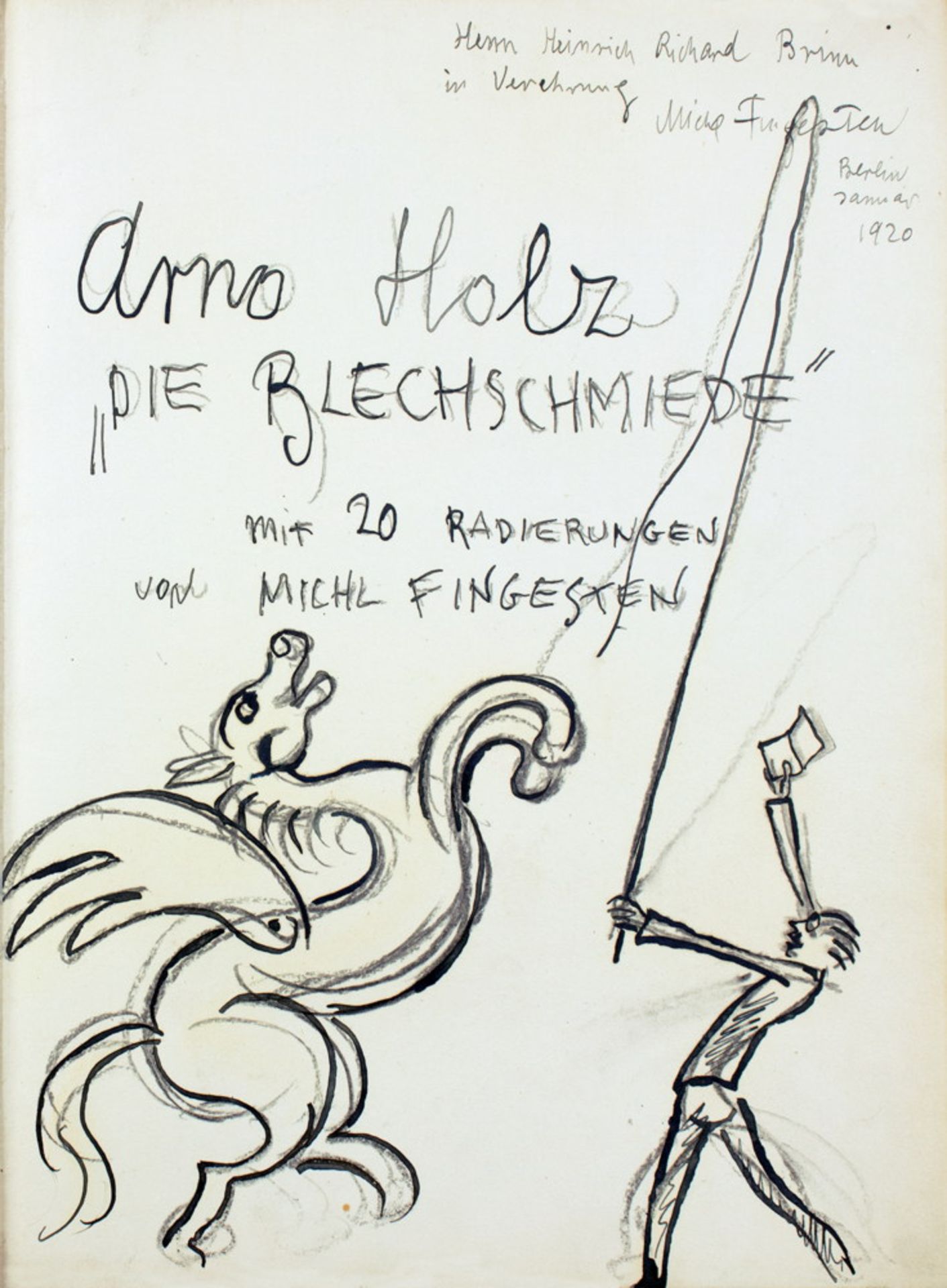 Michel Fingesten - Arno Holz. Die Blechschmiede