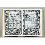 Kelmscott Press - Dante Gabriel Rossetti. Hand and Soul.