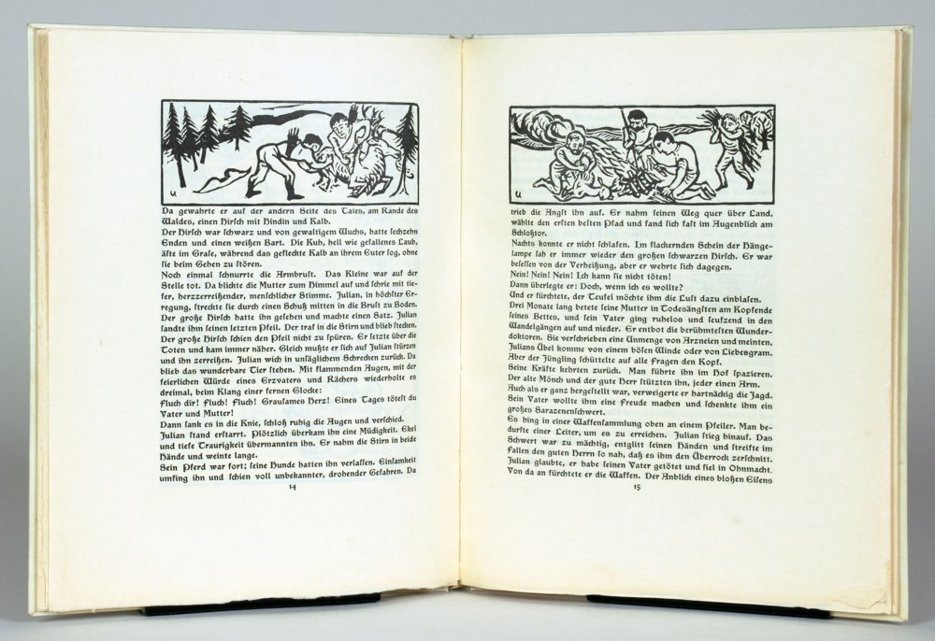 Max Unold - Gustave Flaubert. Die Legende von Sankt Julian dem Gastfreundlichen. - Image 2 of 7