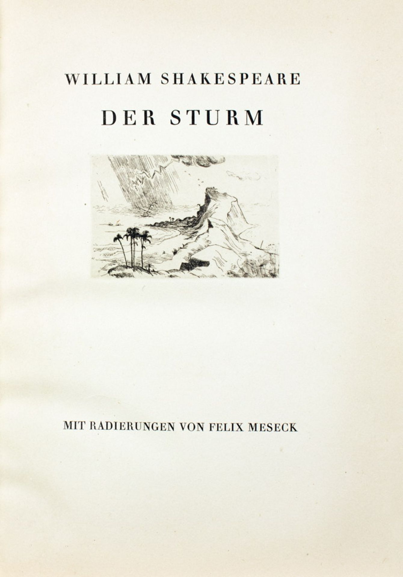 Avalun-Drucke - William Shakespeare. Der Sturm. - Image 2 of 4