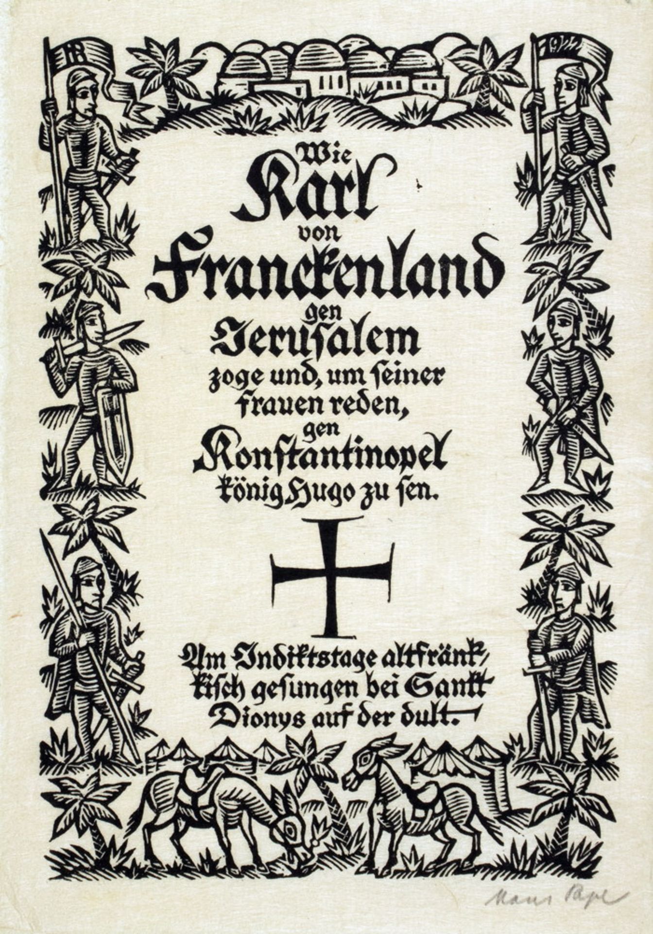 Georg Müller Verlag - Die Weise von Kaiser Karls Fahrt gen Morgenland. - Image 2 of 8