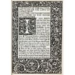 Kelmscott Press - William Morris. The Story of the Glittering Plain.